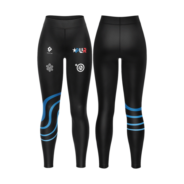 Women Leggings black with accent Side Pocket